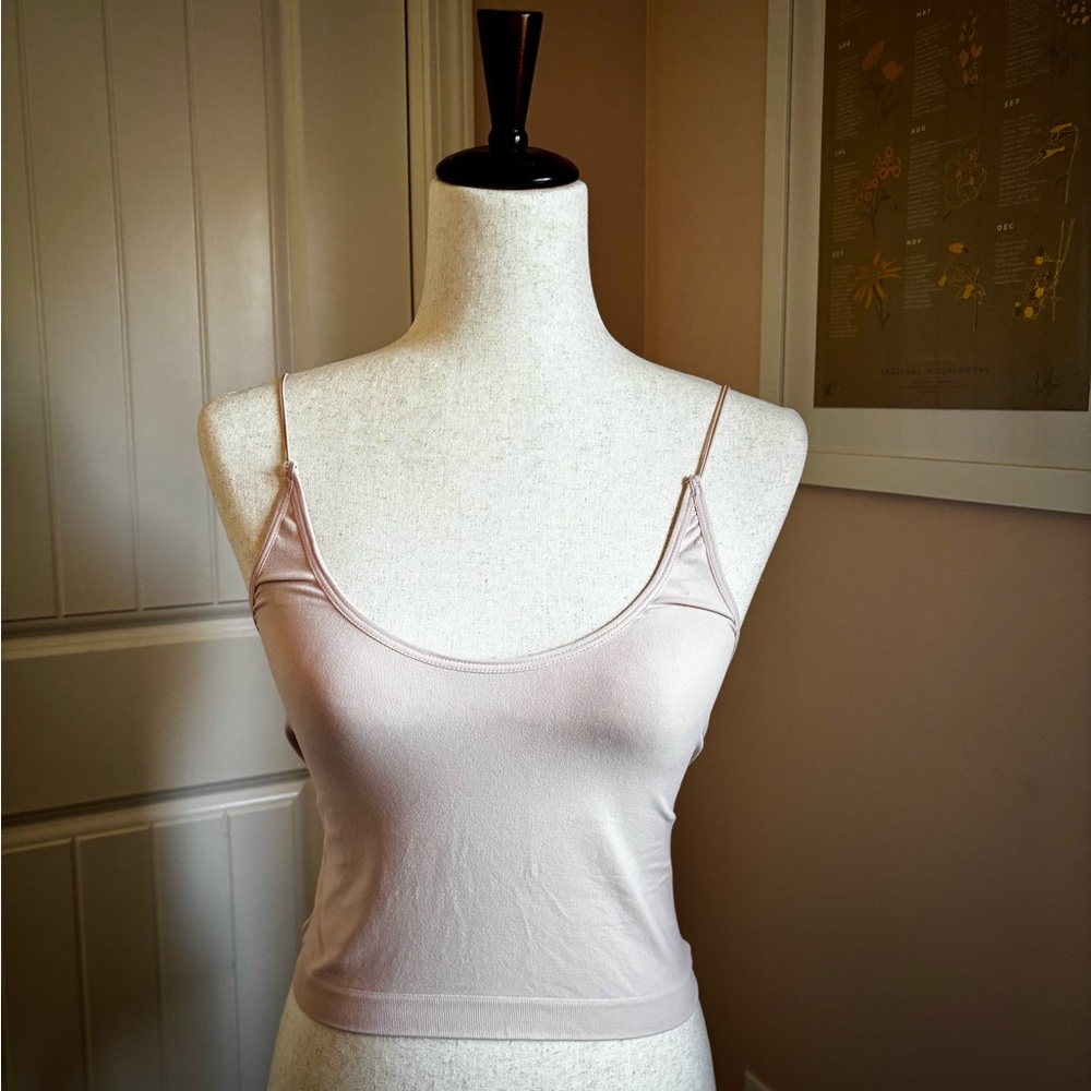 Out From Under (Urban Outfitters) Ballet Pink Lace-Back Camisole